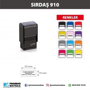 SIRDAŞ 910 - OFİS TİPİ YERLİ KAŞE