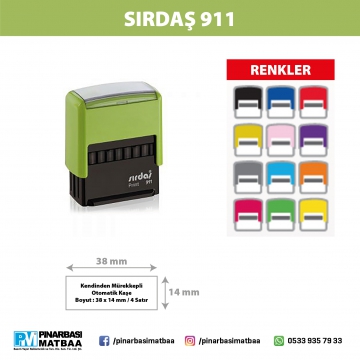 SIRDAŞ 911 - OFİS TİPİ YERLİ KAŞE